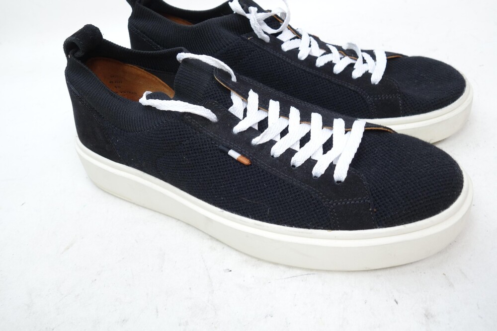 Allen Edmonds Oliver Shoes Mens Size 9 Black Knit Low Top Comfort Sneakers